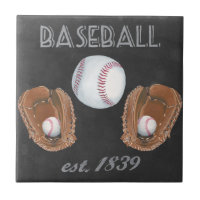 Vintage Baseball Chalkboard Design