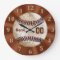 Vintage Baseball Clock YOUR NAME & Jersey NUMBER