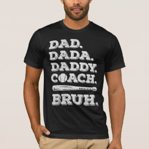 Vintage Baseball Coach Dad Fathers Day Funny T-Shirt