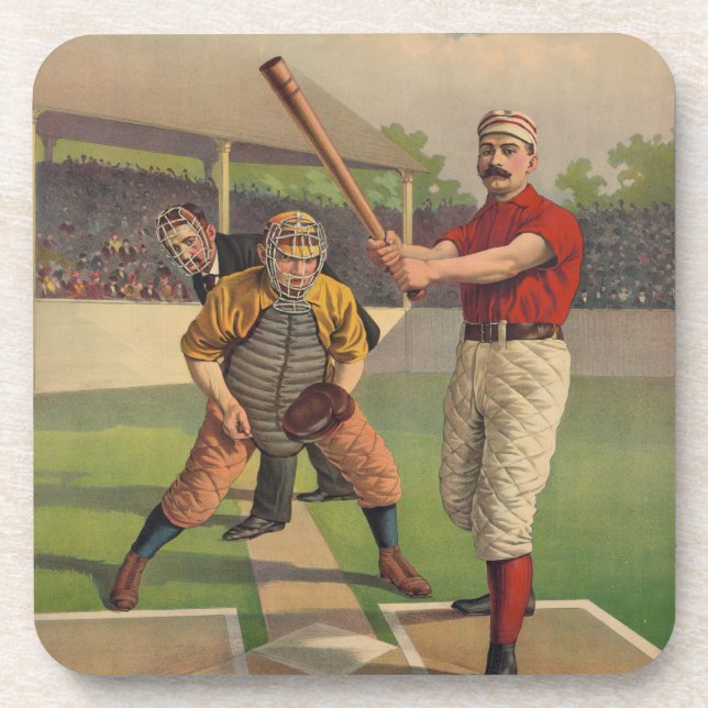 Vintage Baseball Cork Coaster (Front)