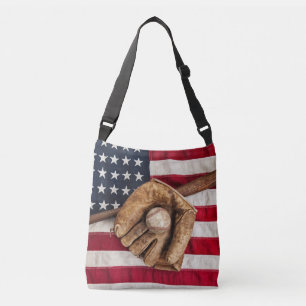 Vintage Baseball Crossbody Bag
