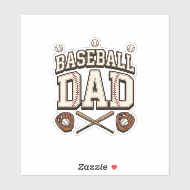 Vintage Baseball Dad Father’s Day (Sheet)
