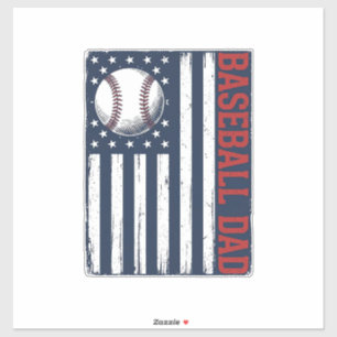 Vintage Baseball Dad Flag Shirt Design_1