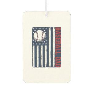 Vintage Baseball Dad Flag Shirt Design_1 Car Air Freshener