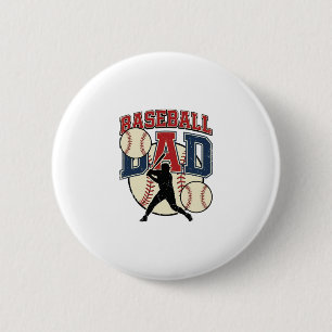 Vintage Baseball Dad Shirt Design_1 6 Cm Round Badge