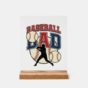 Vintage Baseball Dad Shirt Design_1 Acrylic Sign