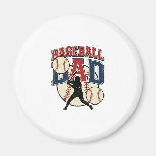 Vintage Baseball Dad Shirt Design_1 Magnet