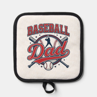 Vintage Baseball Dad Shirt Design_1 Pot Holder