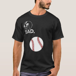 Vintage Baseball Dad T-Shirt with Large Red Stitch