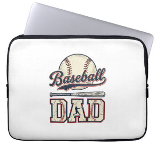 Vintage Baseball Dad Vector Shirt Design_1 Laptop Sleeve