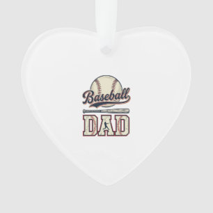 Vintage Baseball Dad Vector Shirt Design_1 Ornament