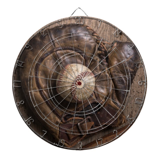 Vintage Baseball Equipment Dartboard (Front)