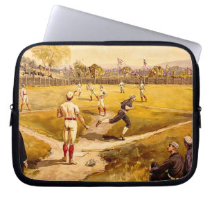 Vintage Baseball Game Laptop Sleeve