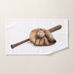 Vintage Baseball Hand Towel