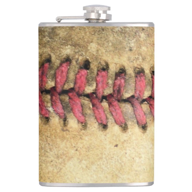 Vintage Baseball Hip Flask (Front)