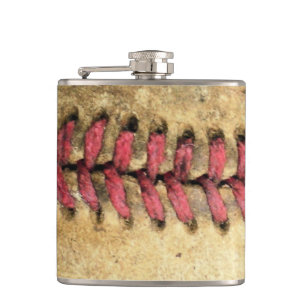 Vintage Baseball Hip Flask