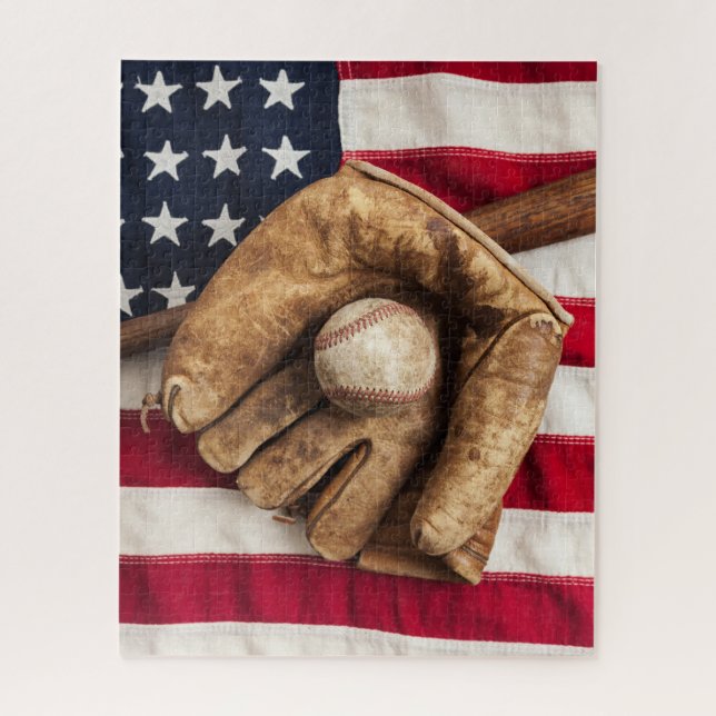 Vintage Baseball Jigsaw Puzzle (Vertical)