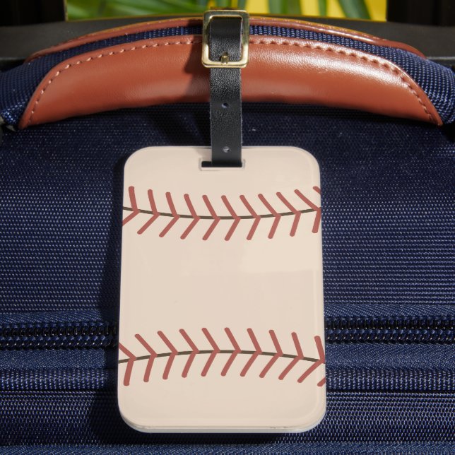 Vintage Baseball Luggage Tag Gift (Front Insitu 2)