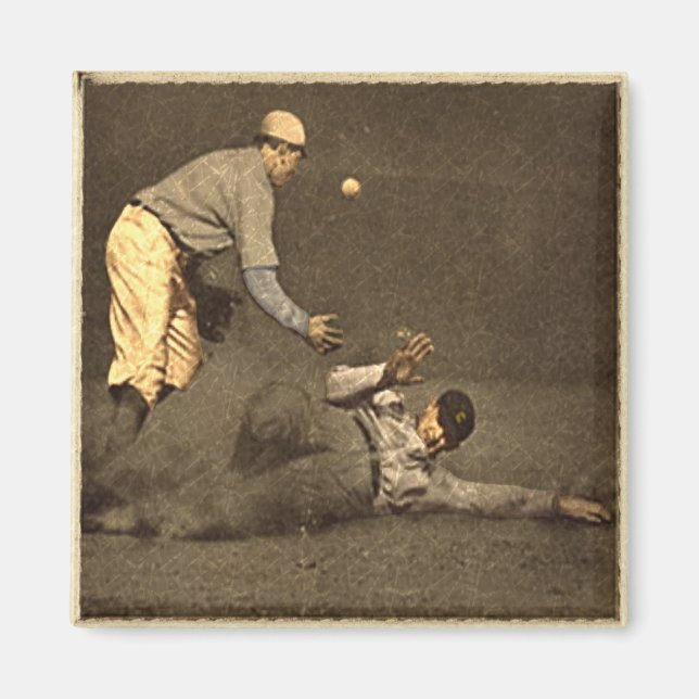 Vintage Baseball Motive Magnet (Front)
