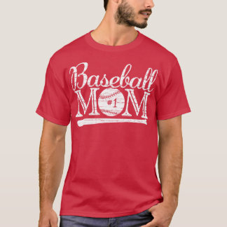Vintage Baseball Mum 1 Favourite Player Biggest Fa T-Shirt