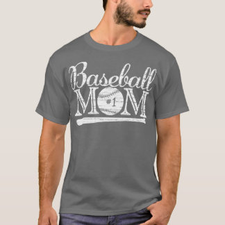 Vintage Baseball Mum 1 Favourite Player Biggest Fa T-Shirt