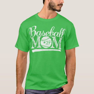 Vintage Baseball Mum 27 Favourite Player Biggest F T-Shirt