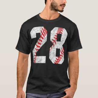 Vintage Baseball Mum 28 Jersey Baseball Favourite  T-Shirt