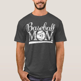 Vintage Baseball Mum 3 Favourite Player Biggest Fa T-Shirt