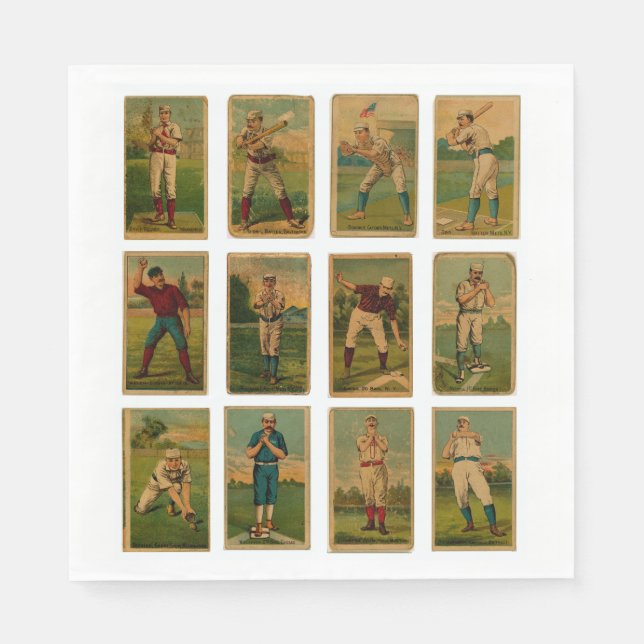 Vintage Baseball Napkin (Front)