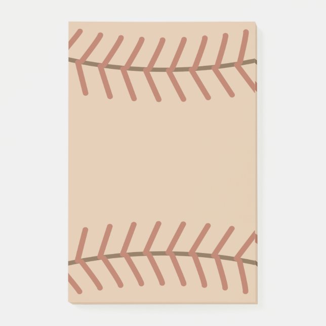 Vintage Baseball Notepad Post It Notes  (Front)