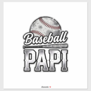 Vintage Baseball Papi Distressed Dad Shirt Design_