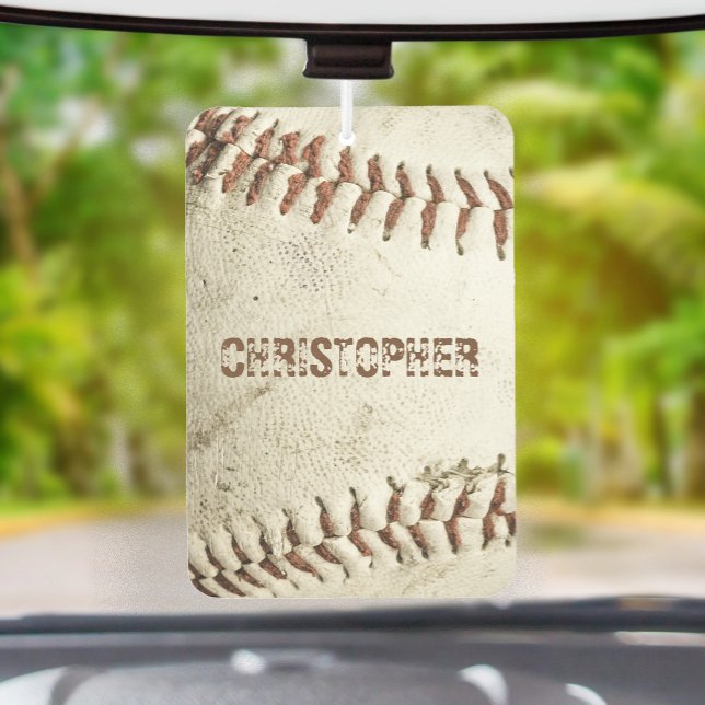 Vintage Baseball Personalized Car Air Freshener (Creator Uploaded)