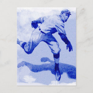 Vintage Baseball Pitcher Note Card