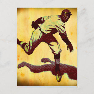 Vintage Baseball Pitcher Note Card