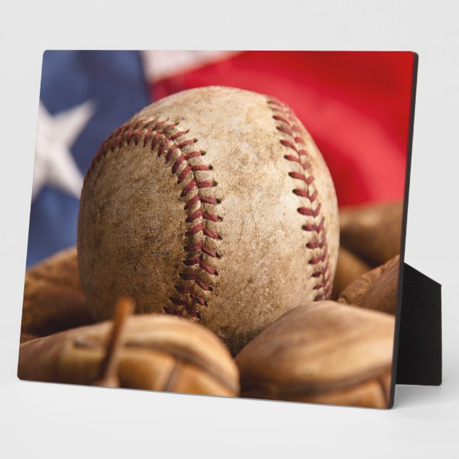 Vintage Baseball Plaque (Side)