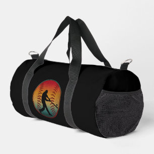 Vintage Baseball Player Duffle Bag