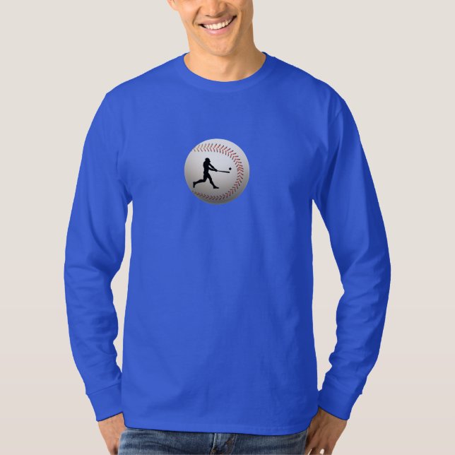Vintage Baseball Player T-Shirt (Front)
