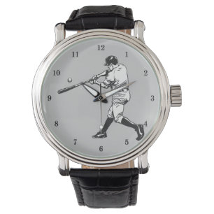 Vintage Baseball Player Watch