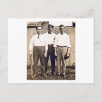 Vintage Baseball Players in the Neighbourhood