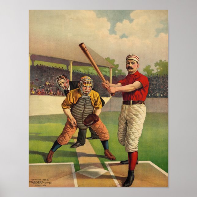 Vintage Baseball Poster (Front)