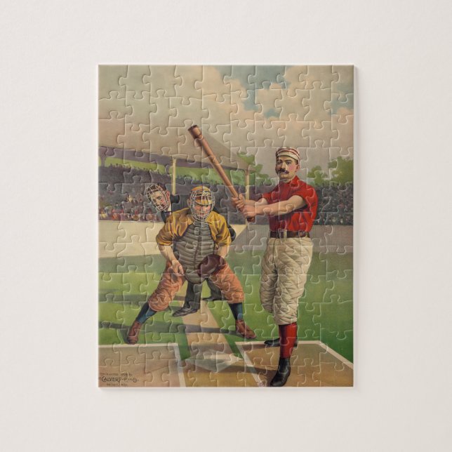 Vintage Baseball Puzzle (Vertical)