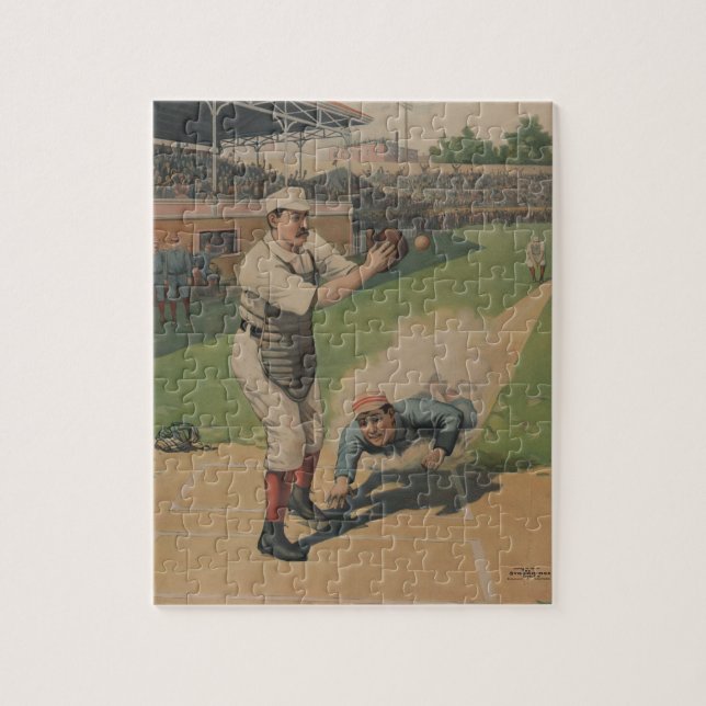 Vintage Baseball Puzzle (Vertical)