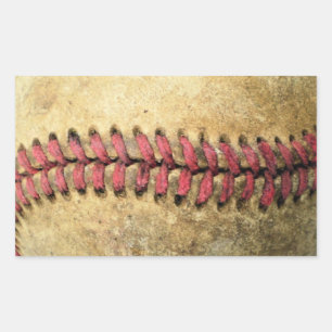 Vintage Baseball Rectangular Sticker