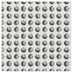 Vintage Baseballs Sports CUSTOM BACKGROUND COLOR Fabric