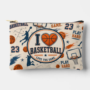 Vintage Basketball Accessory Pouch Basketball Lo