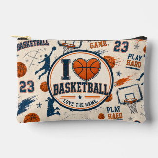 Vintage Basketball Accessory Pouch | Basketball Lo