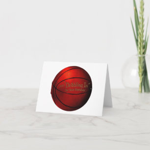 Vintage Basketball Birthday Card