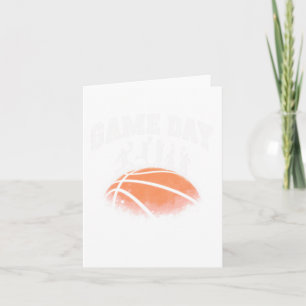 Vintage Basketball Game Day  Card