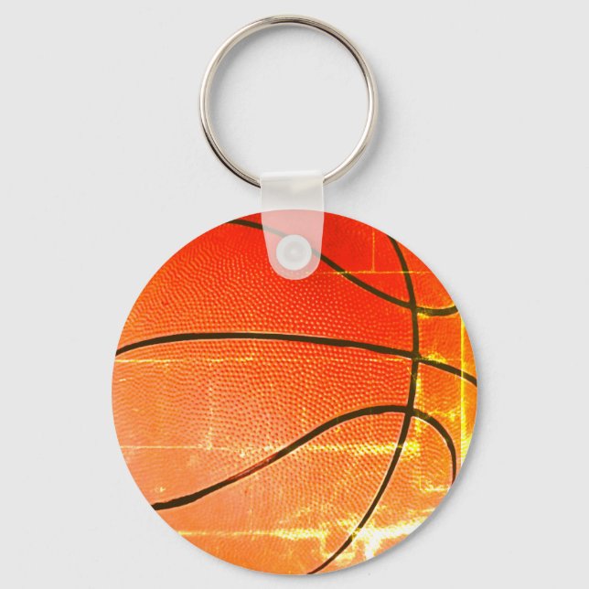 Vintage Basketball Gift  Key Ring (Front)
