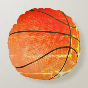 Vintage Basketball Gift  Round Cushion